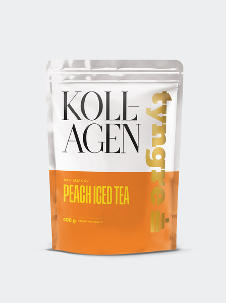 Tyngre Kollagen Peach Iced Tea 400g, Kollagenpulver