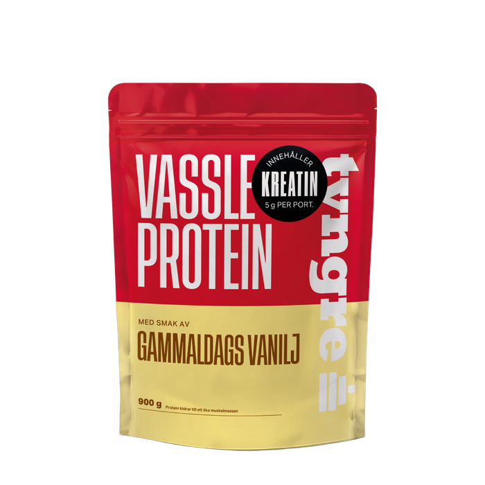 Tyngre Vassle & Kreatin Gammaldags Vanilj 900