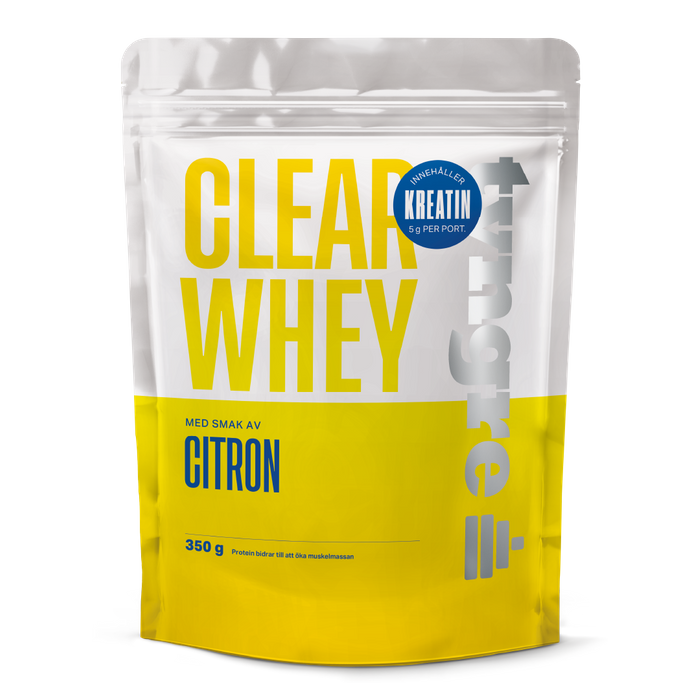 Tyngre Clear Whey Citron Kreatin 350g, Proteinpulver