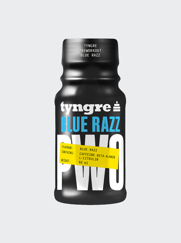 PWO Shot Blue Raspberry 60 ml, Pre workout